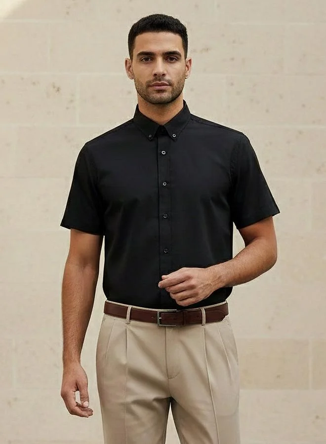 Splash FAV Men Regular Fit Button Down Collar Short Sleeve Shirt